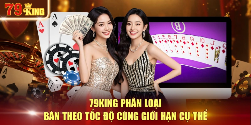 79KING phân loại bàn theo tốc độ cùng giới hạn cụ thể